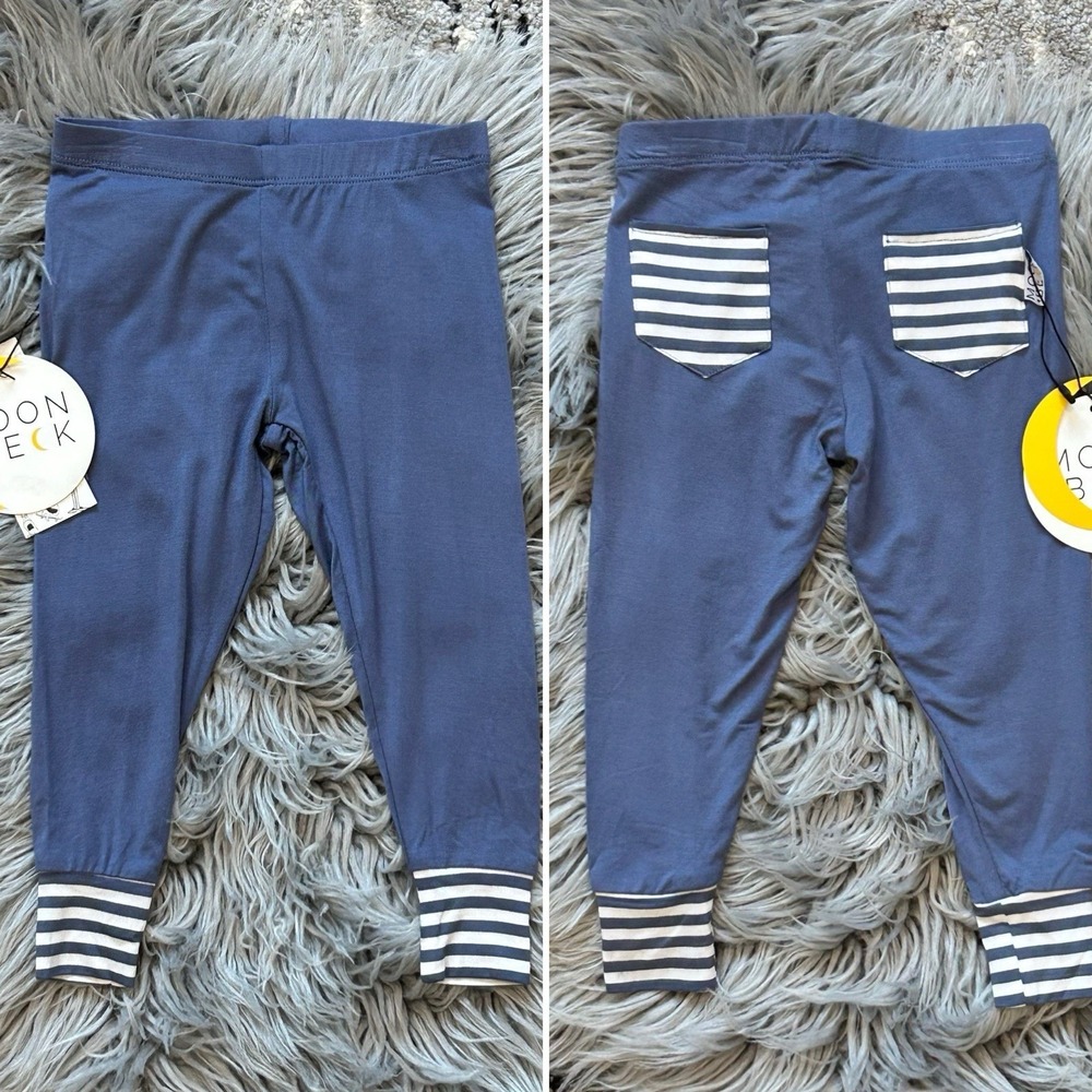 Moon + Beck The Signature Bamboo Legging In Blue Size‎ 3-6 Month